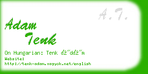 adam tenk business card